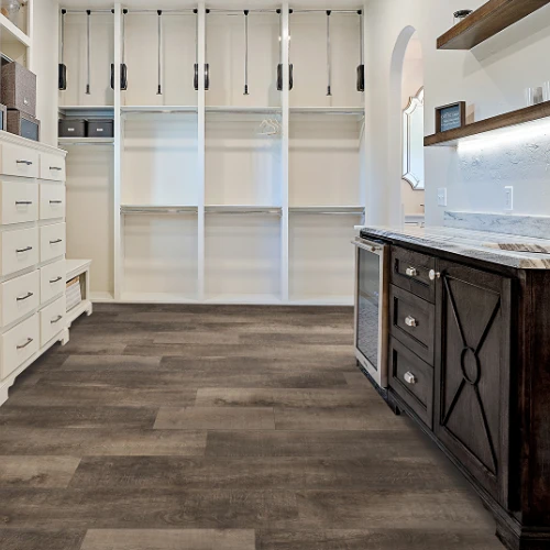 luxury vinyl flooring in kitchen